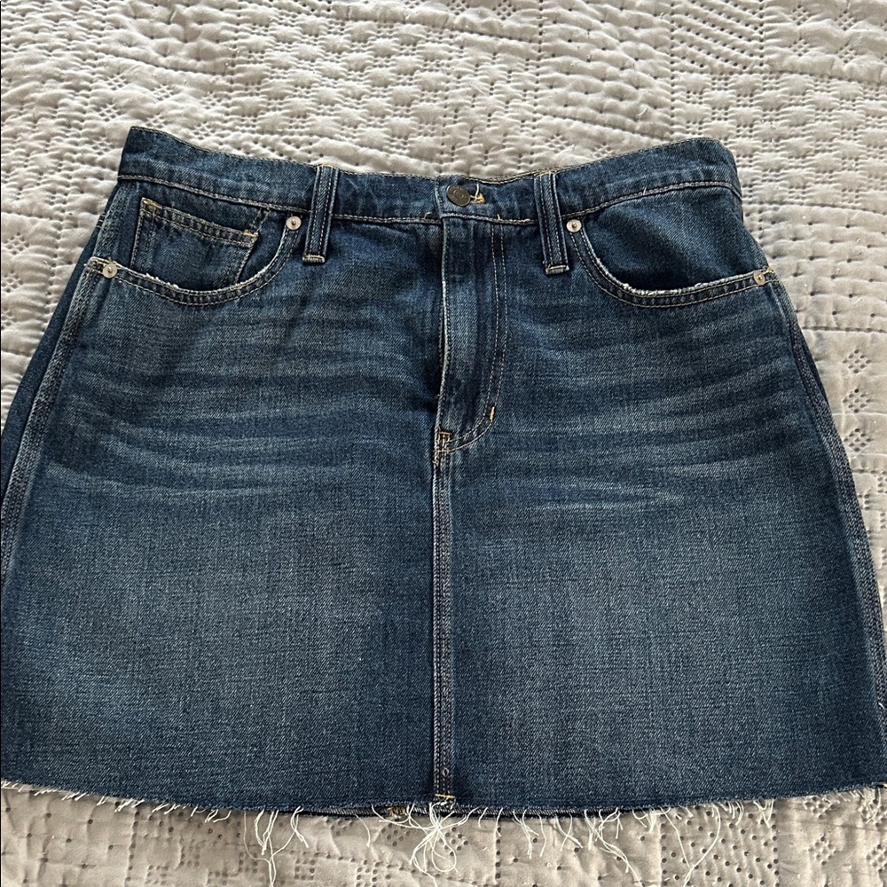 Madewell denim skirt
